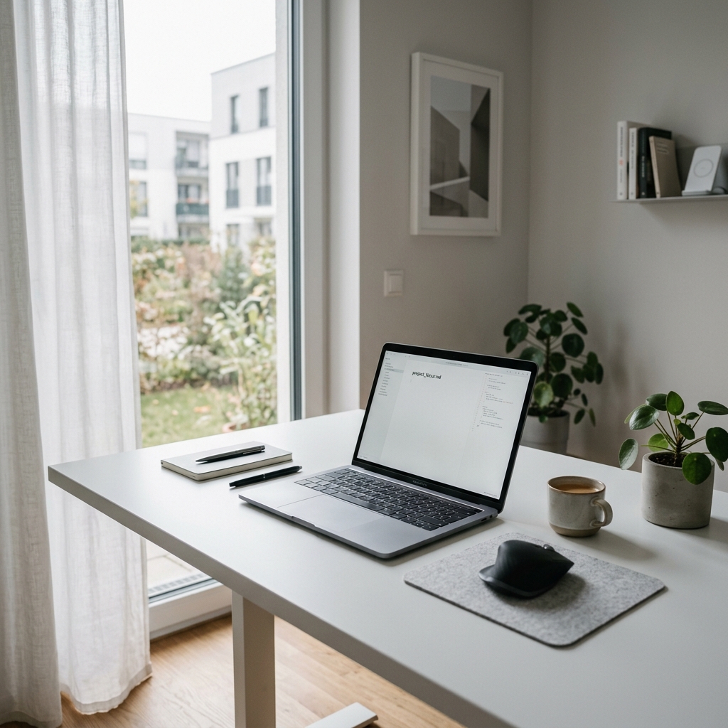 Architectural abstract representing digital minimalism